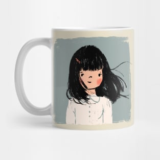 Girl with Bangs Mug